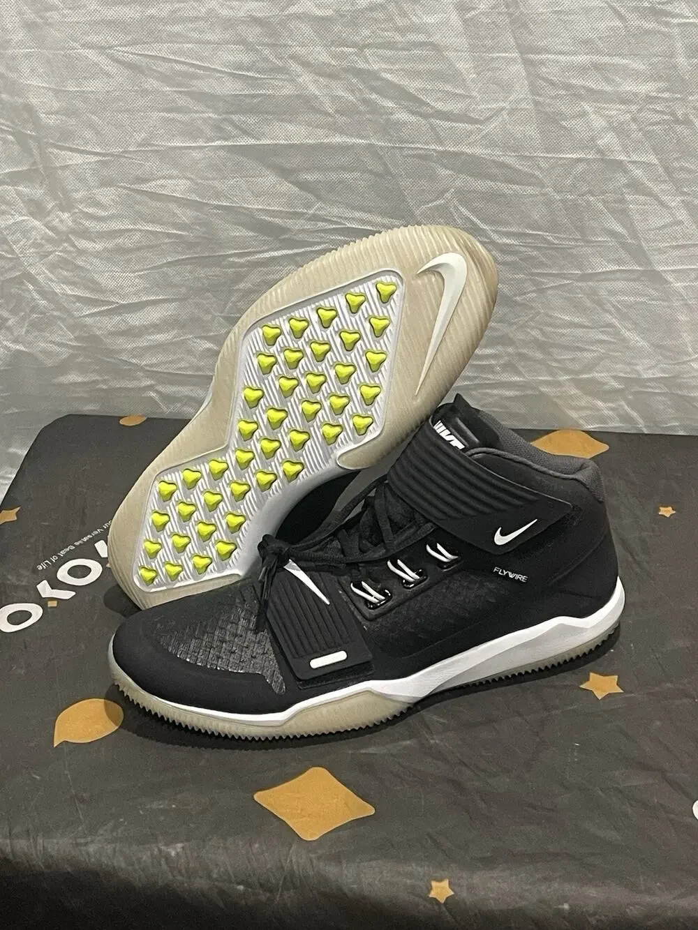 New Men’s 13 Nike Football Turf Black Alpha Menace Force Savage AQ8130-001